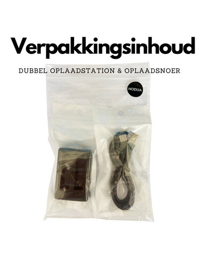 NODIJA Dubbele Batterij-oplader
