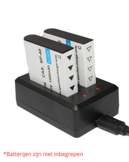 NODIJA Dubbele Batterij-oplader